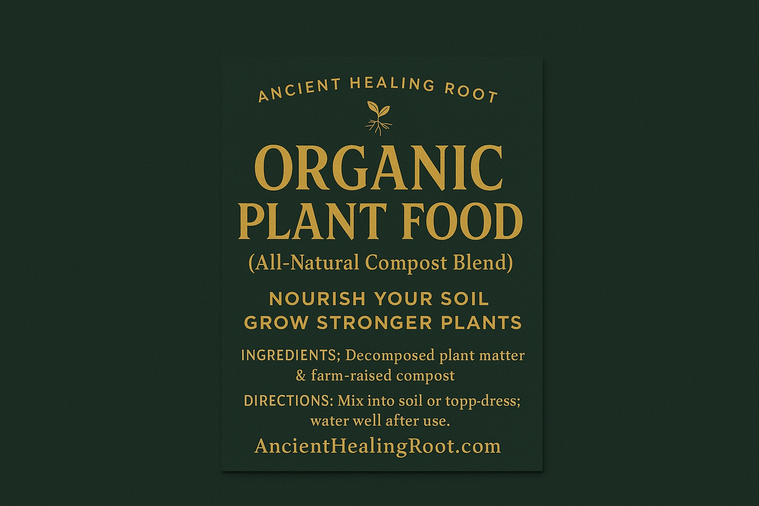Organic Plant Food (All-Natural Compost Blend)